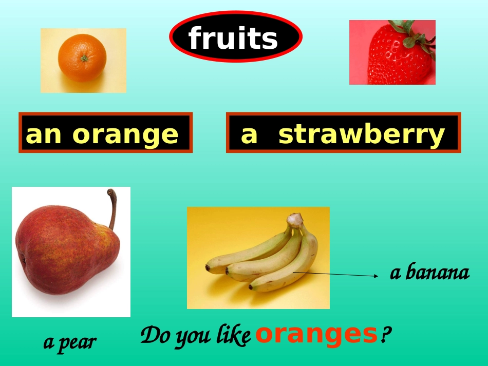 人教版七年级上册Unit6第一课时课件_第3页