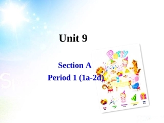 八年级英语上册Unit9SectionA-1