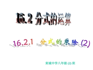 1621分式的乘除2