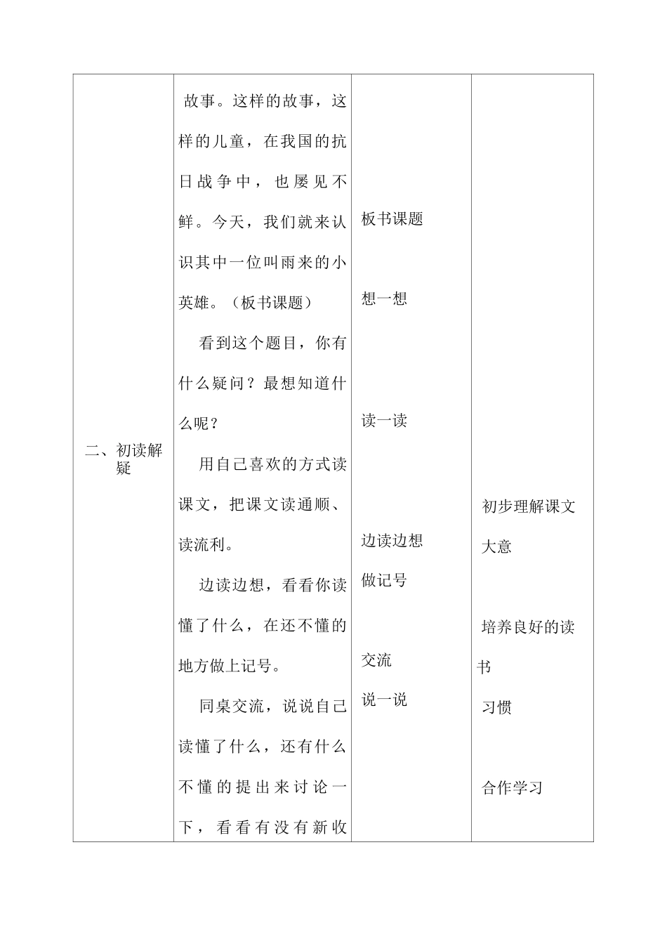 小英雄雨来-教学中渗透爱国主义教育教案_第2页