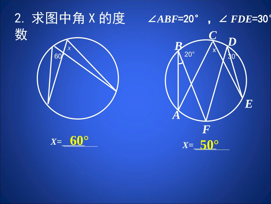 圆周角和圆心角的关系第课时演示文稿_第3页