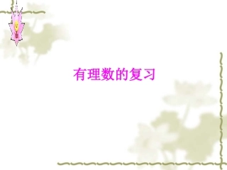 有理数的复习1