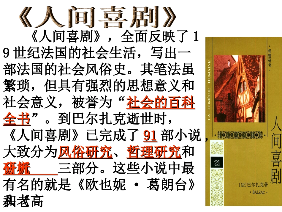 名著导读《高老头》教学课件（24张）_第3页