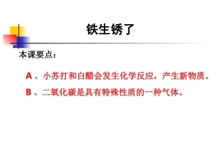 教科版小学科学六年级下册第二单元《铁生锈了》课件