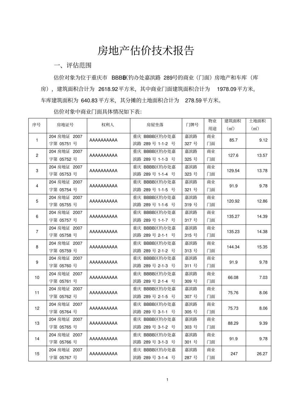 房屋技术报告场法及收益法作业_第2页