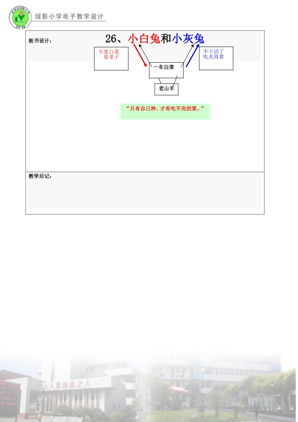 绿影小学小白兔和小灰兔第一课时_第3页