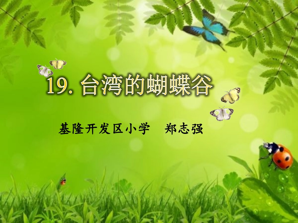 台湾的蝴蝶谷A_第1页