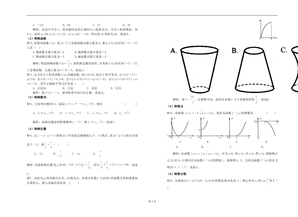 高考数学选择题解题方法_第2页