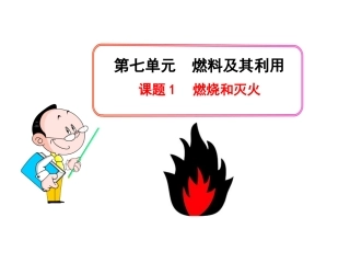 《燃烧和灭火》参考课件1