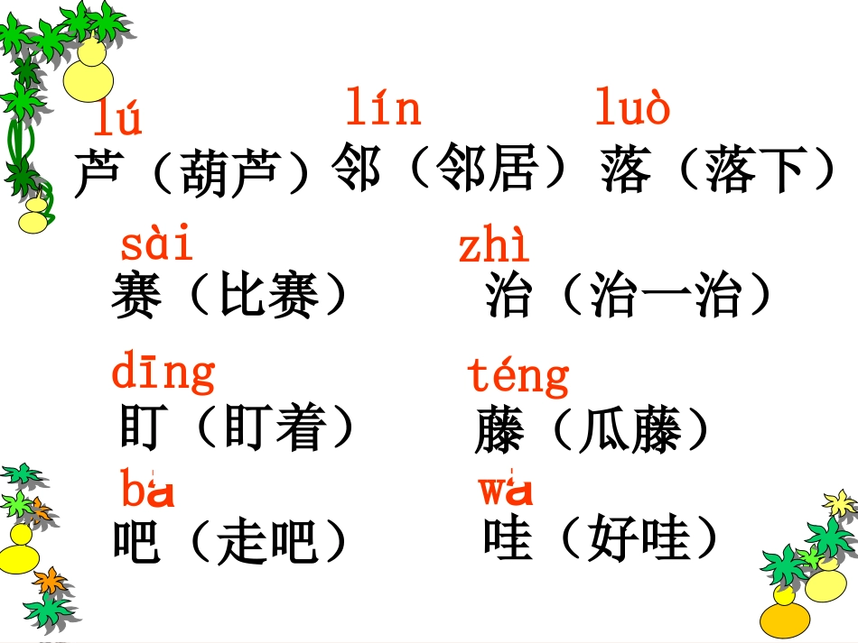 《我要的是葫芦》课件1_第3页