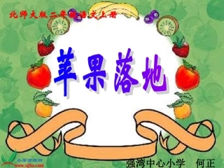 《苹果落地》教案