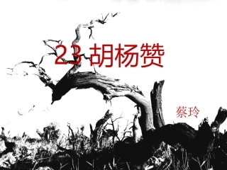 《胡杨赞》课件1