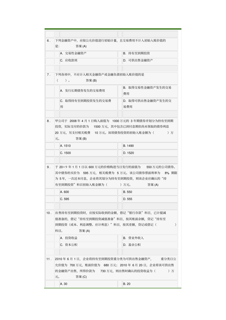 所有者权益考卷浏览_第2页