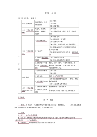 执业药师药剂学片剂分析