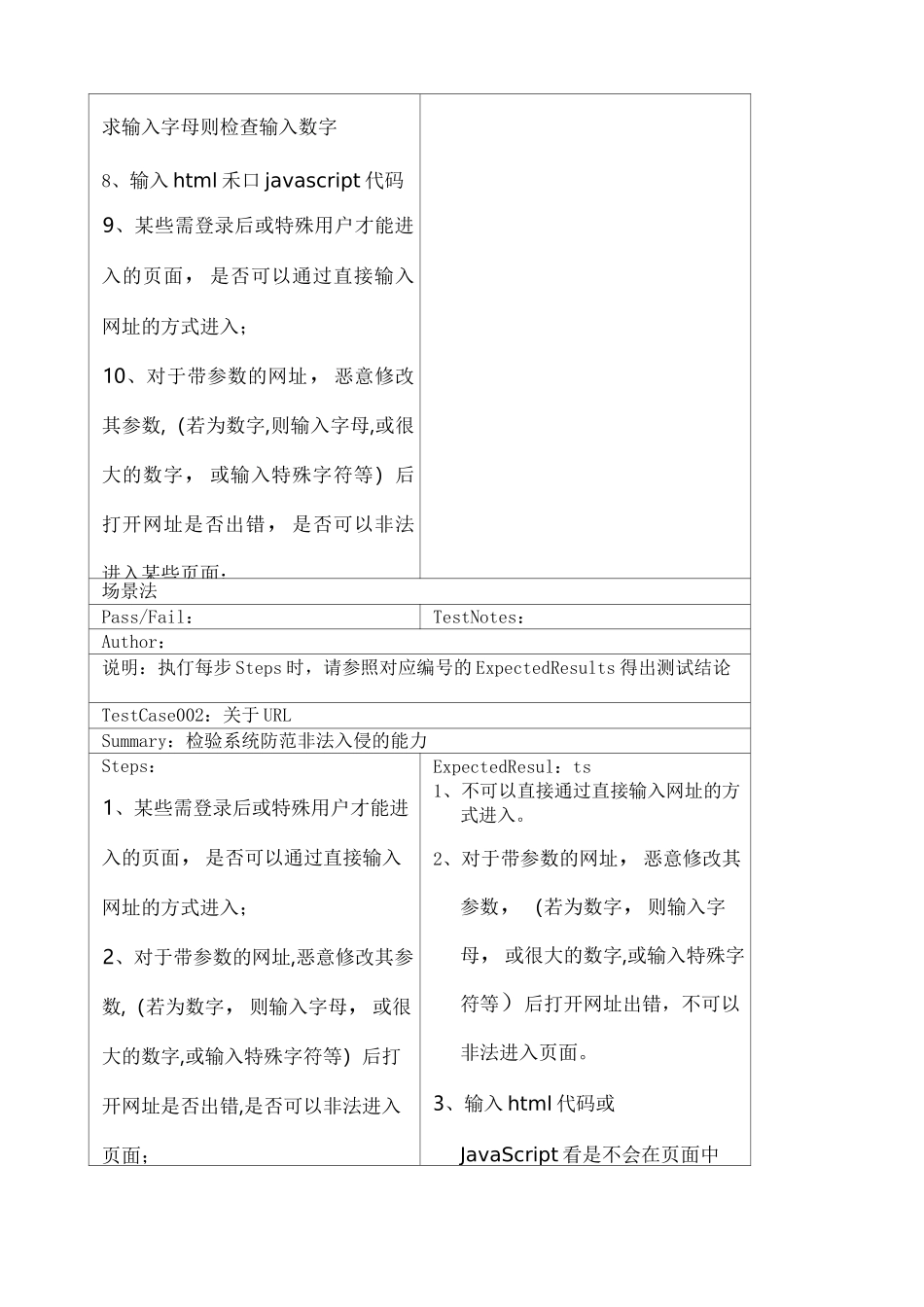 安全性测试用例_第2页