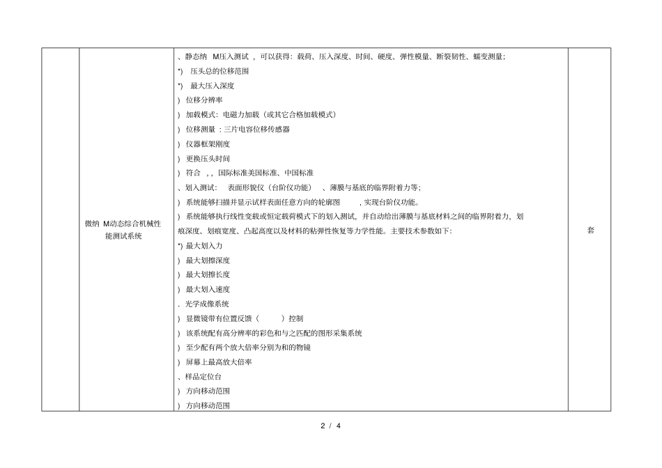技术指标一览表_第2页
