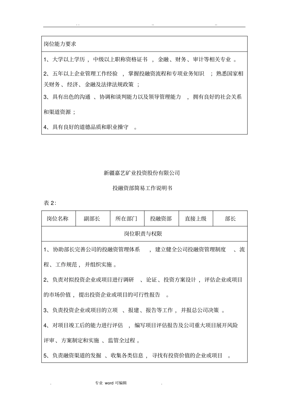 投融资岗位职责说明_第3页