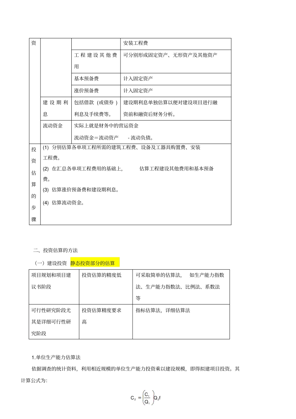 投资估算的内容与方法_第3页
