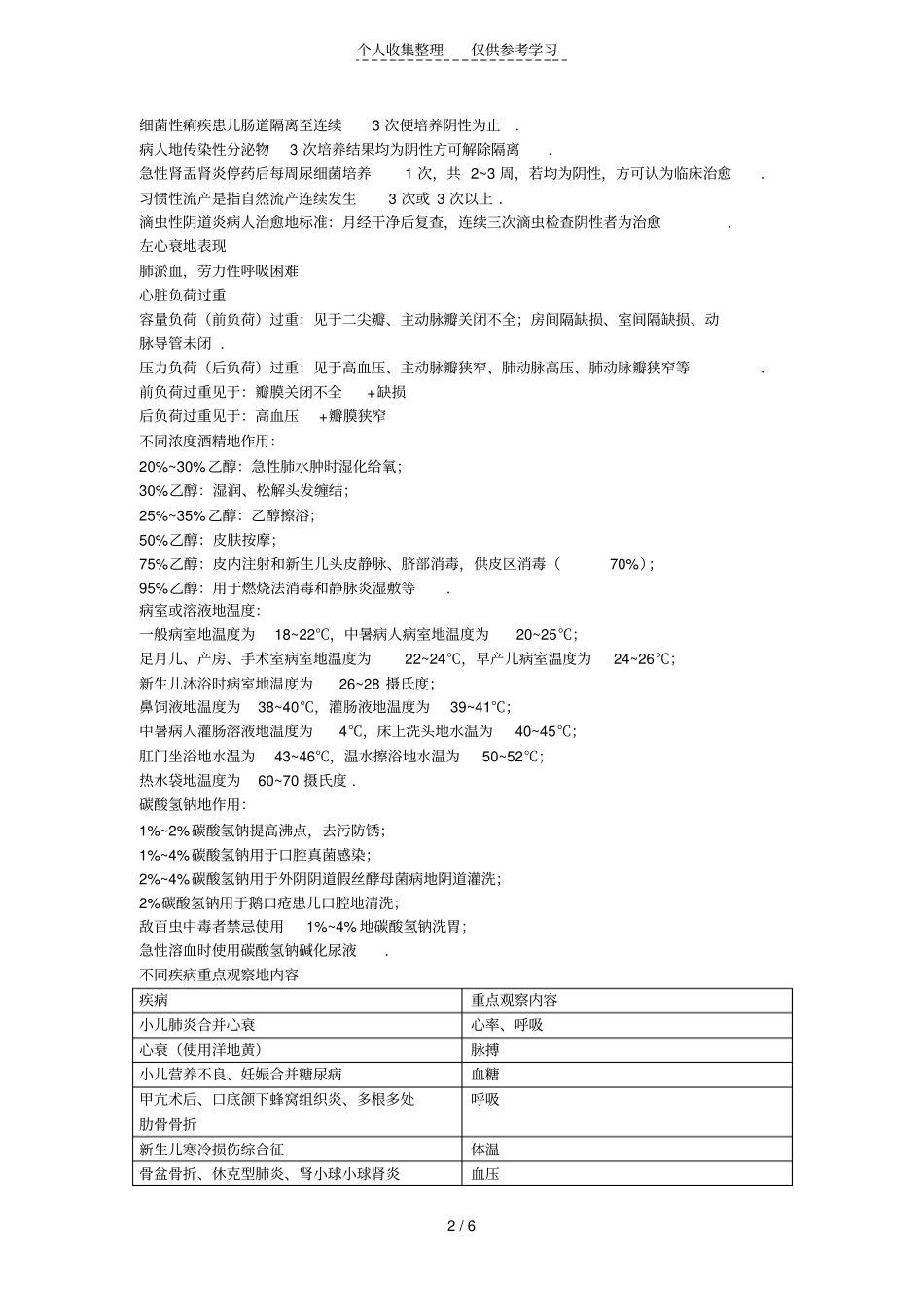 护士资格考试师资培训知识点汇总人卫_第2页