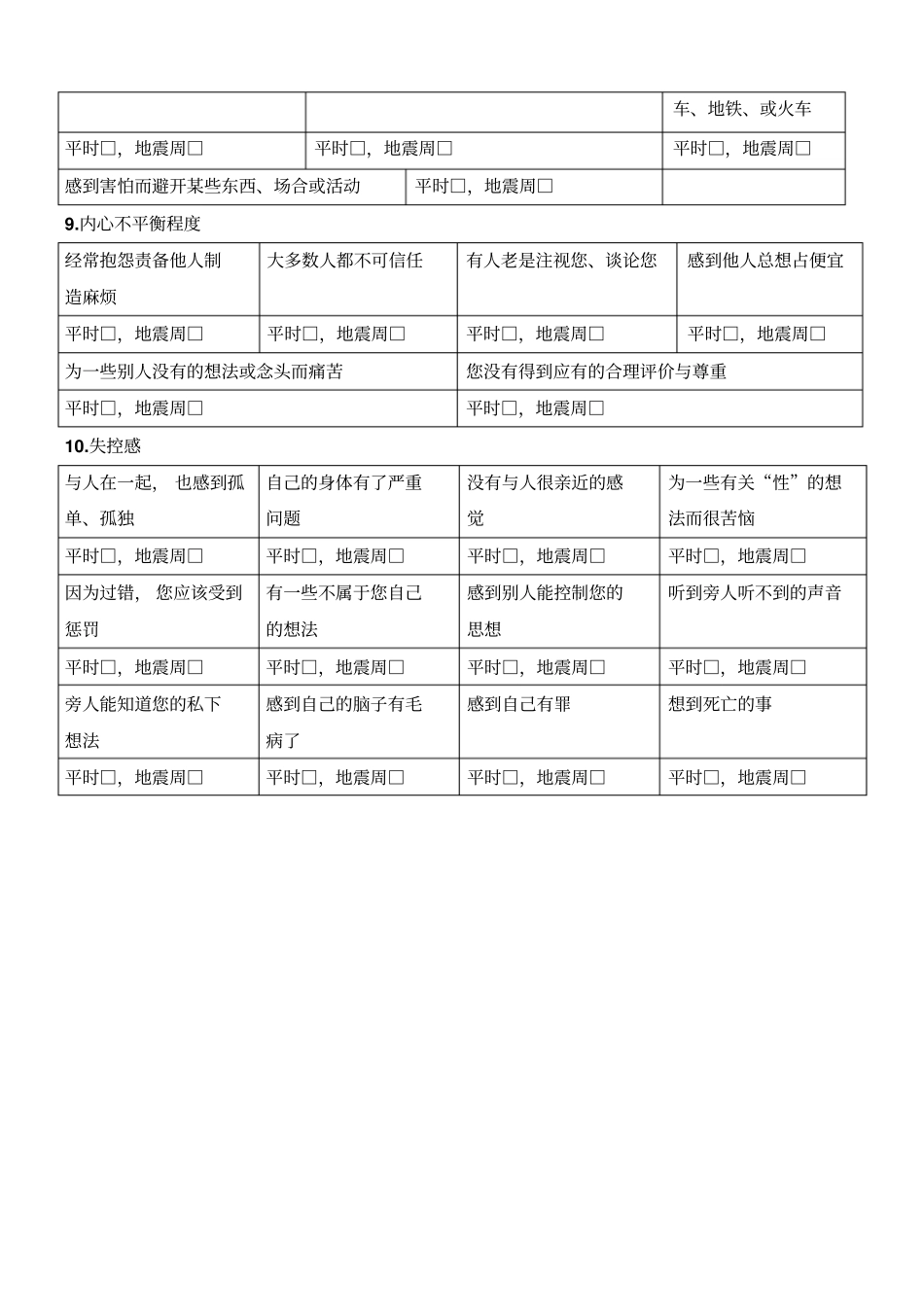 护理地震后心理压力测评_第3页