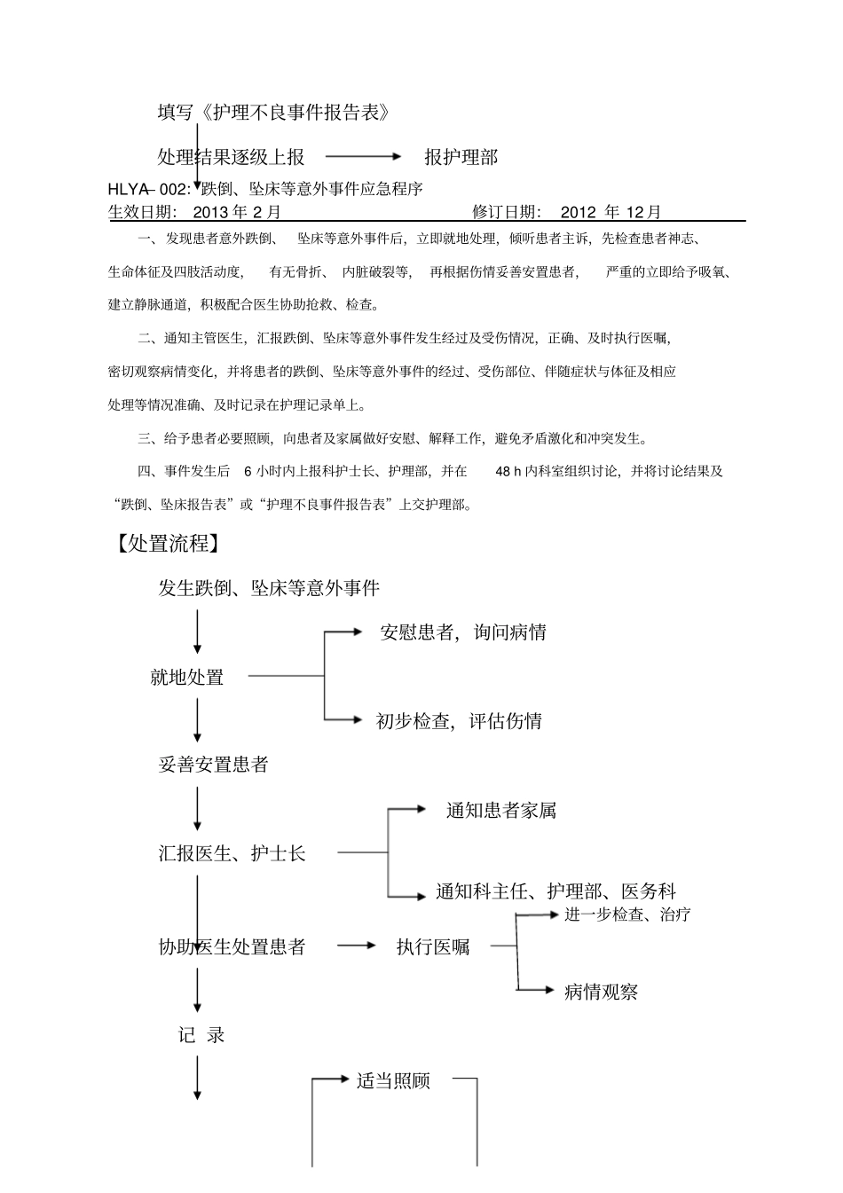 护理应急处理流程已排版_第2页
