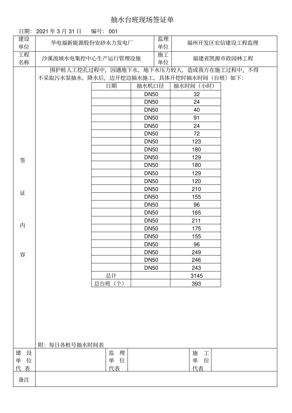 抽水台班签证单表格最新文档_第3页