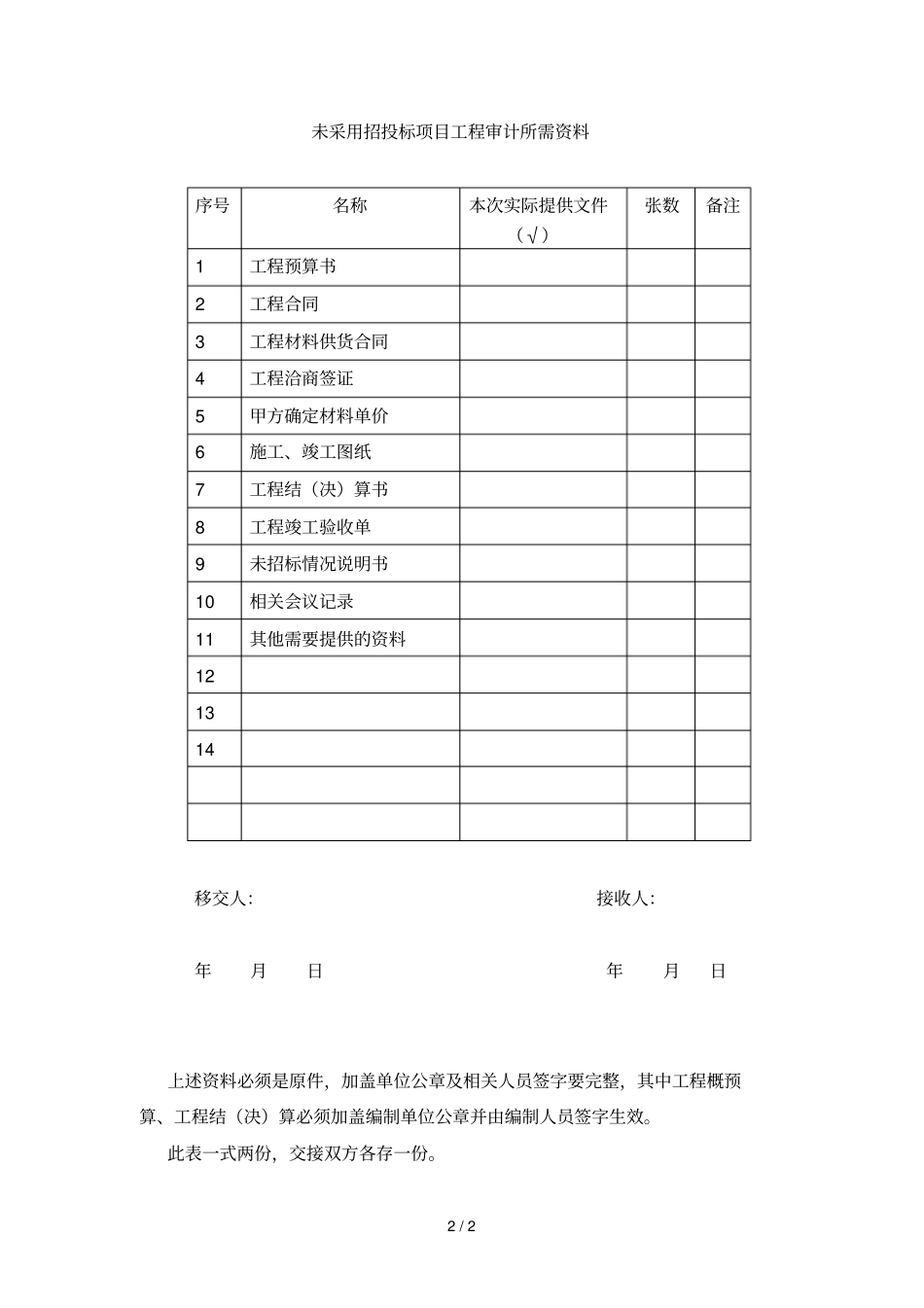 招投标审计需提供资料汇总_第2页