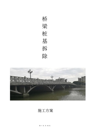 拱桥桩基拆除方案资料