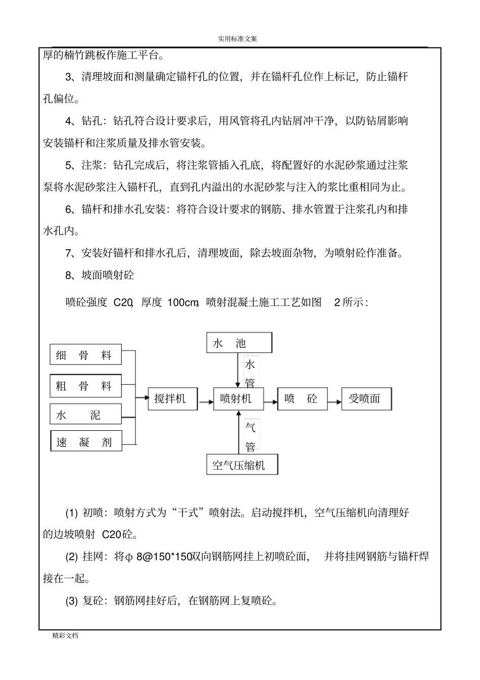 挂网喷锚技术交底_第3页