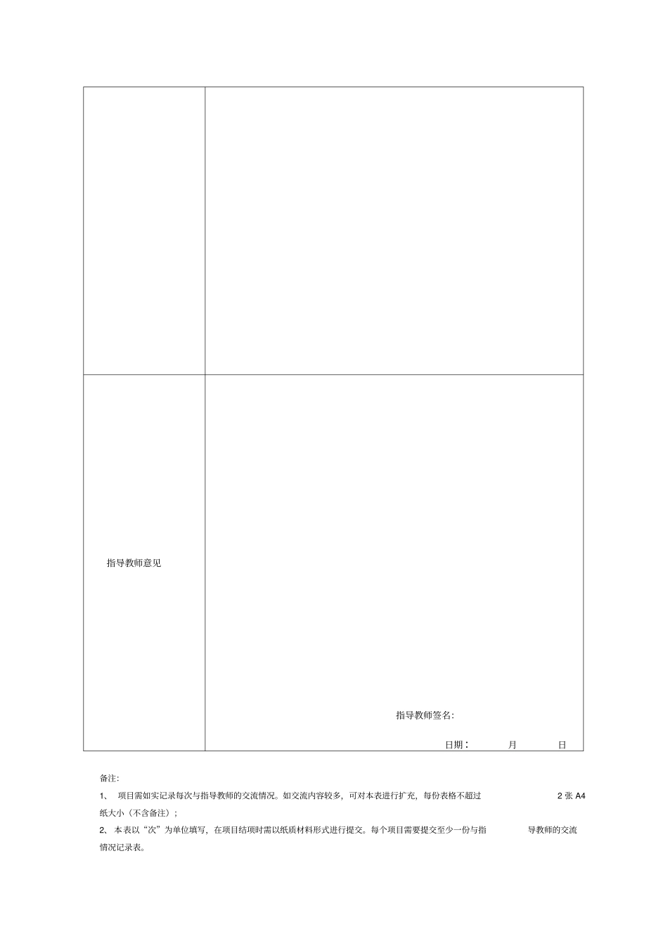 指导教师交流情况记录表_第2页