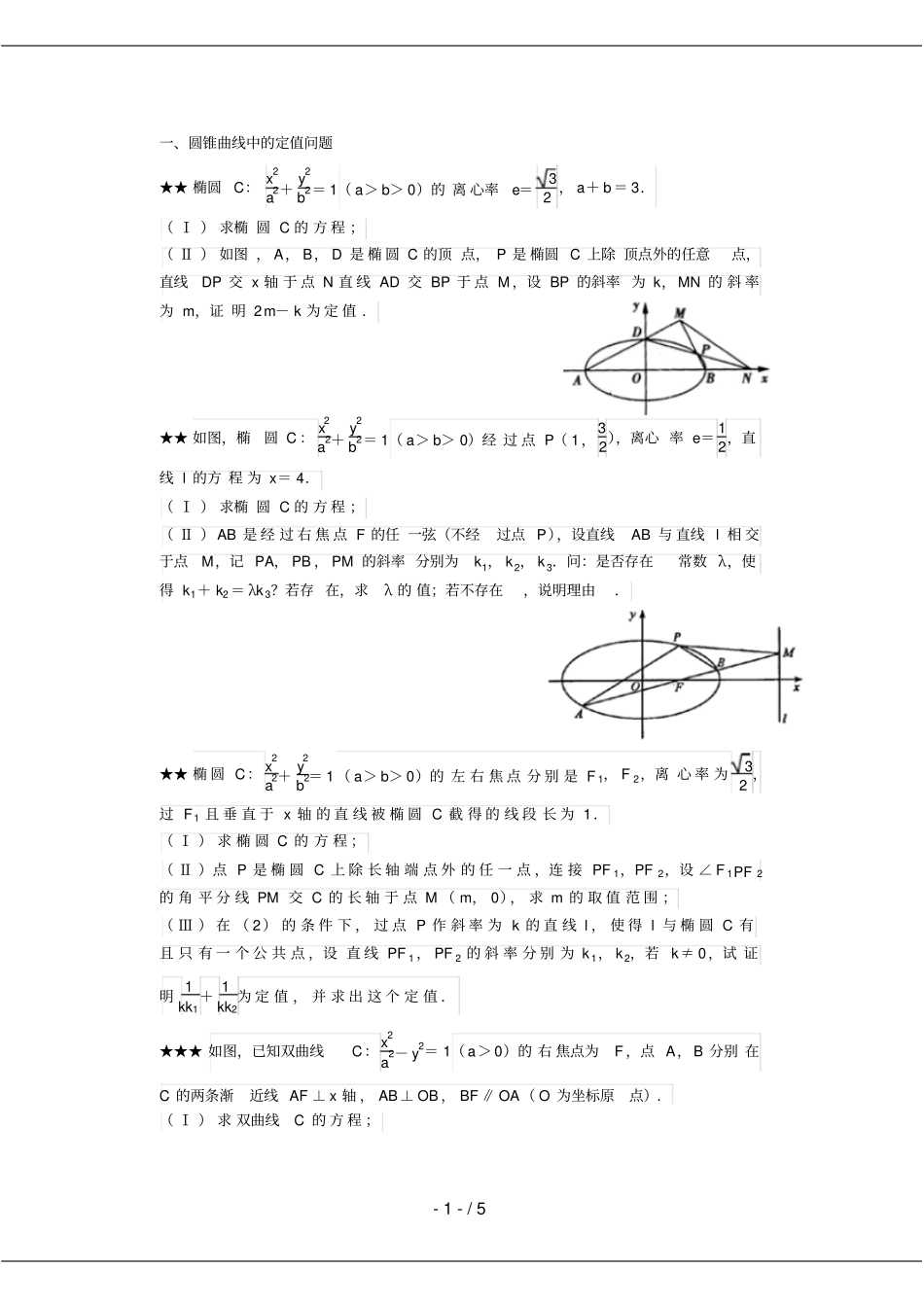 挑战高考数学压轴题库之圆锥曲线与方程_第1页
