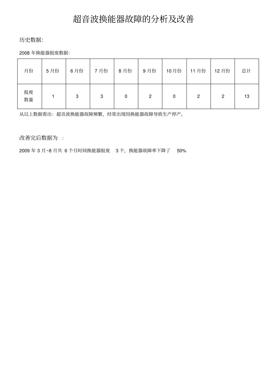 换能器故障分析与改善案例全解_第1页