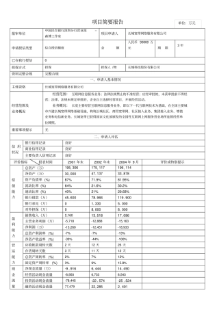 授信基础数据