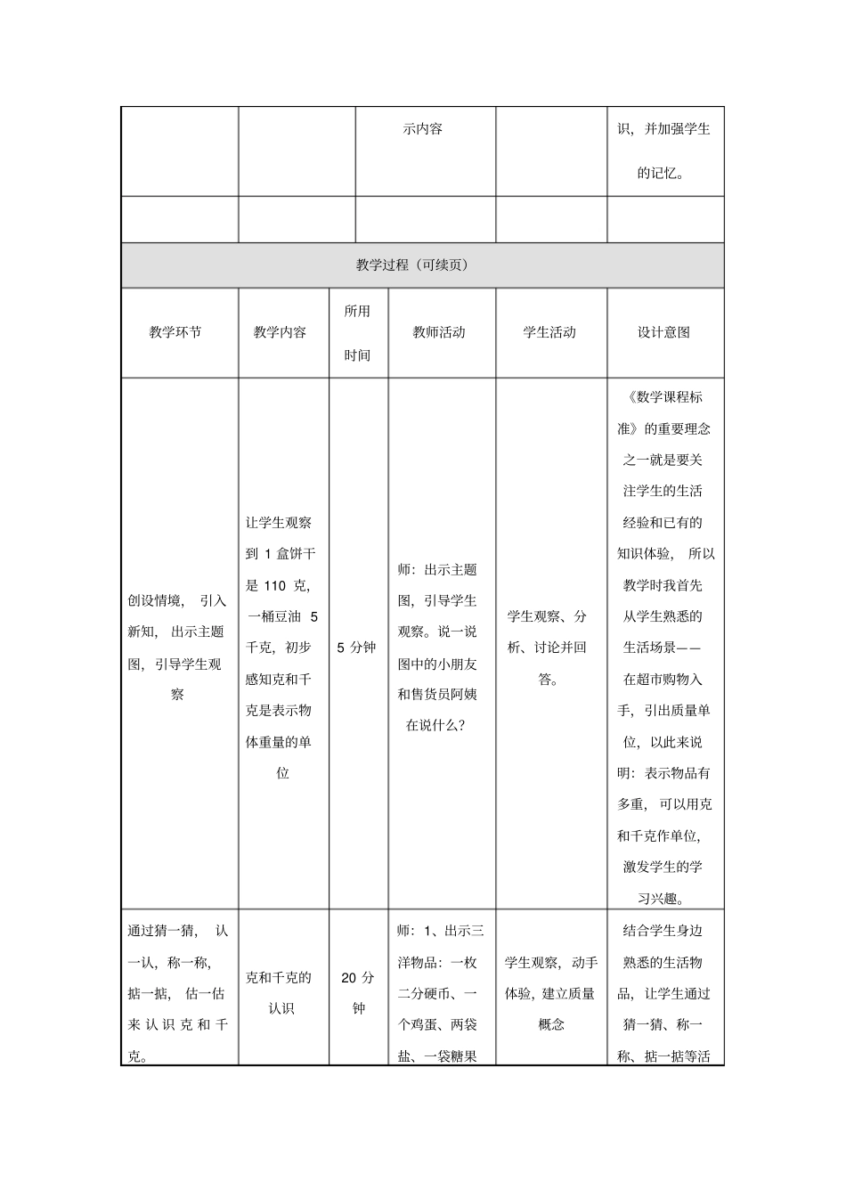 授导型克和千克的认识教学设计_第3页