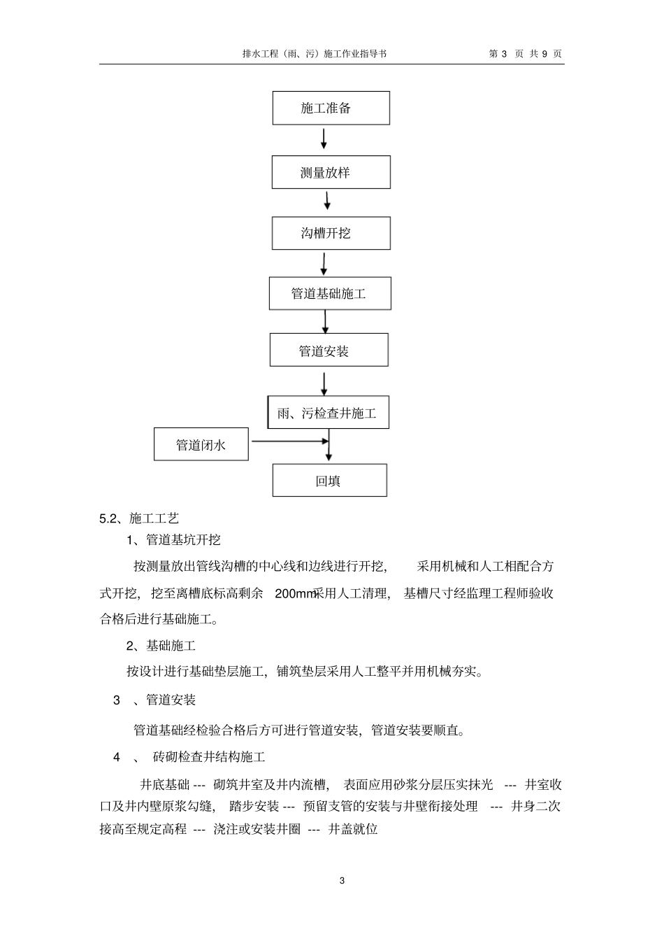 排水工程雨、污管施工作业指导书_第3页