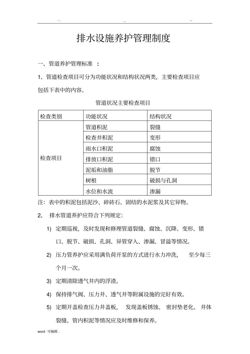 排水设施养护管理制度汇编_第1页
