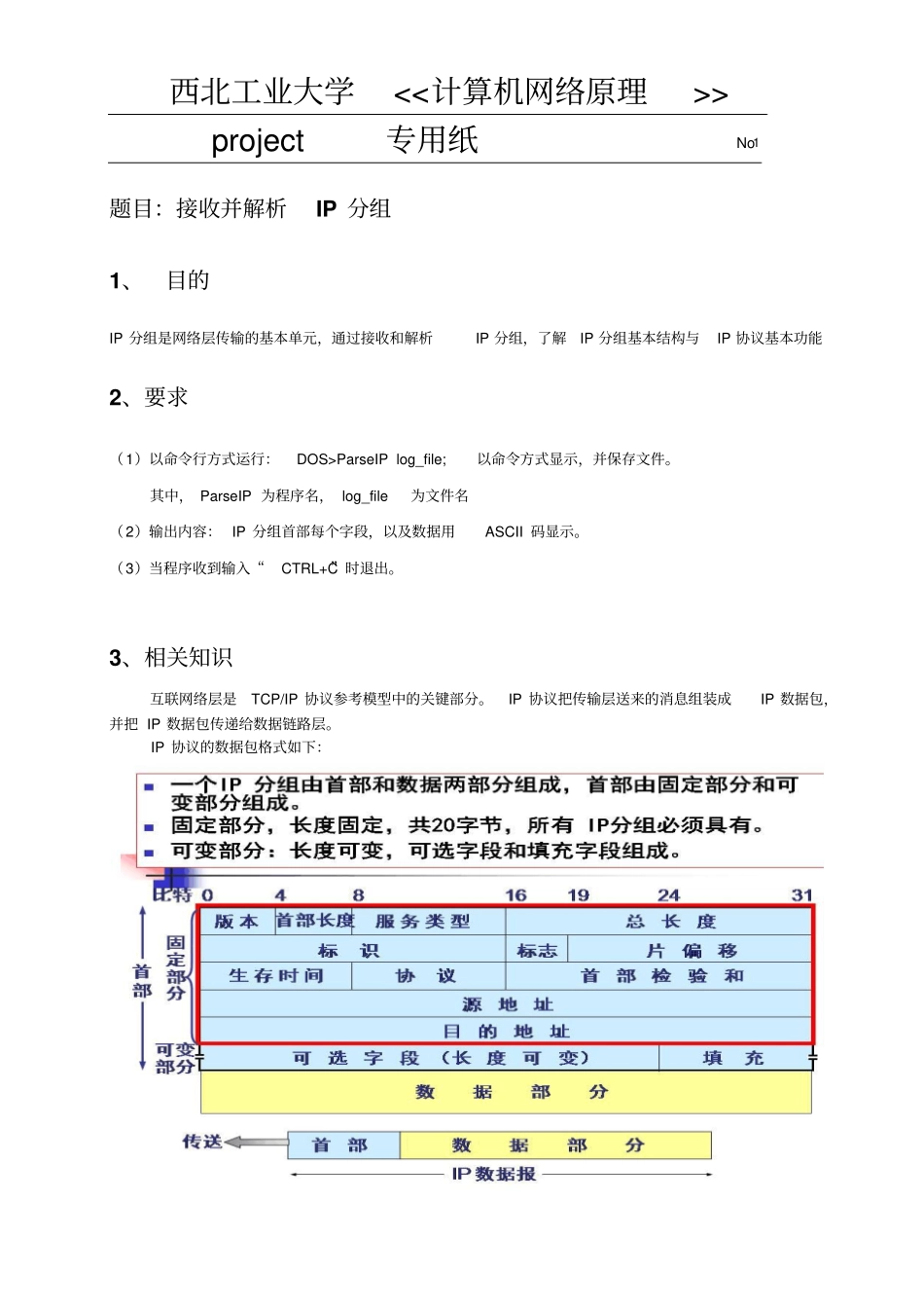 接收并解析IP分组资料_第3页