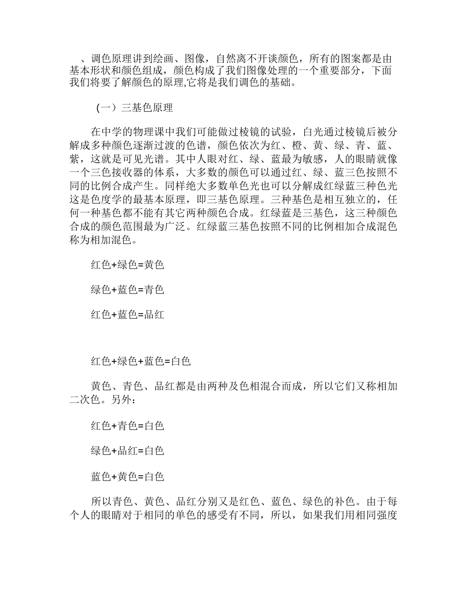 调色基础原理_第1页