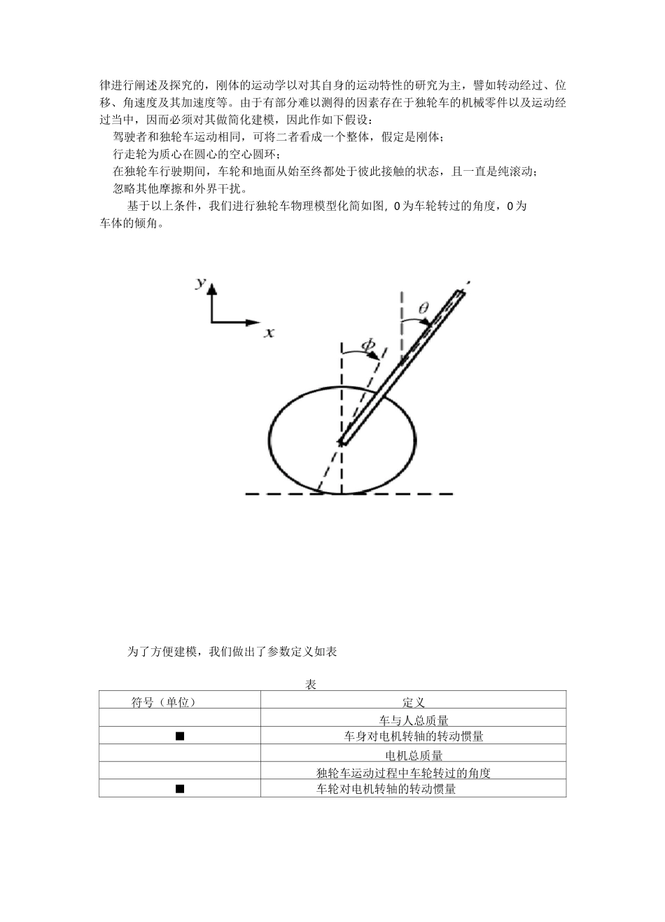自平衡独轮车动力学模型的建立_第2页