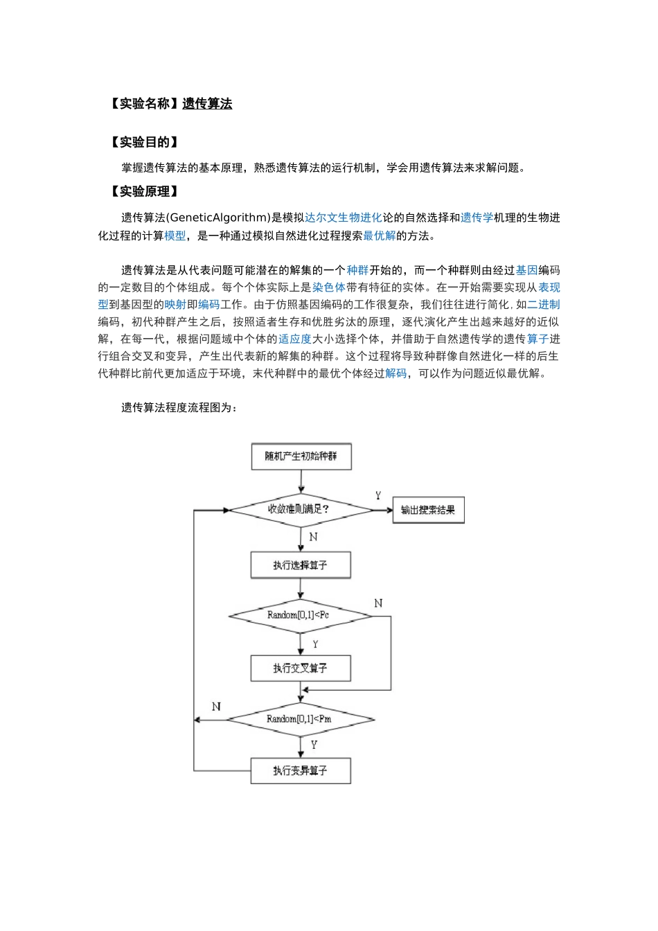 人工智能遗传算法实验报告_第2页