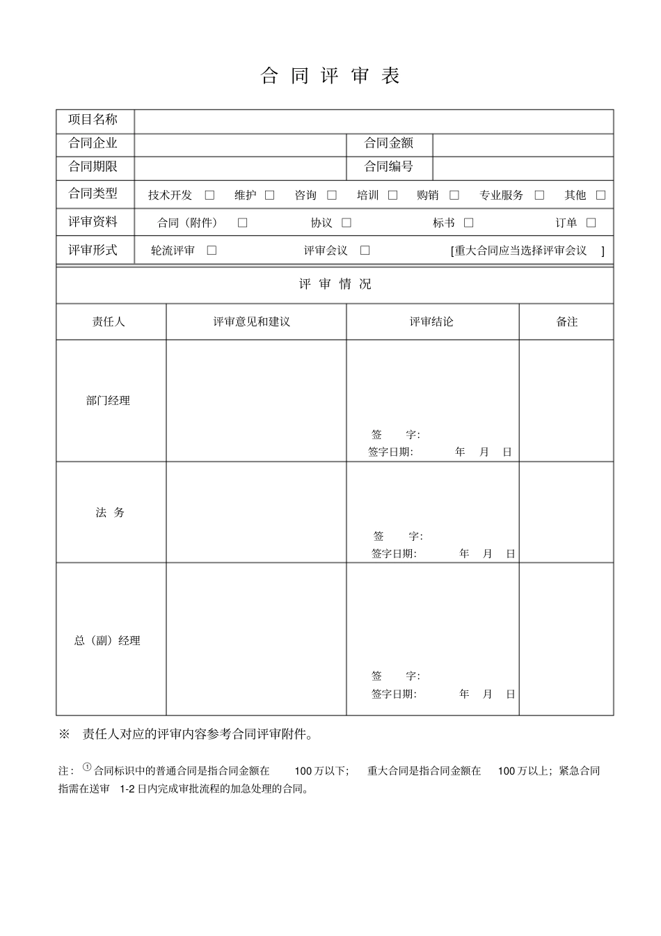 收条+合同评审表+会议纪要_第3页