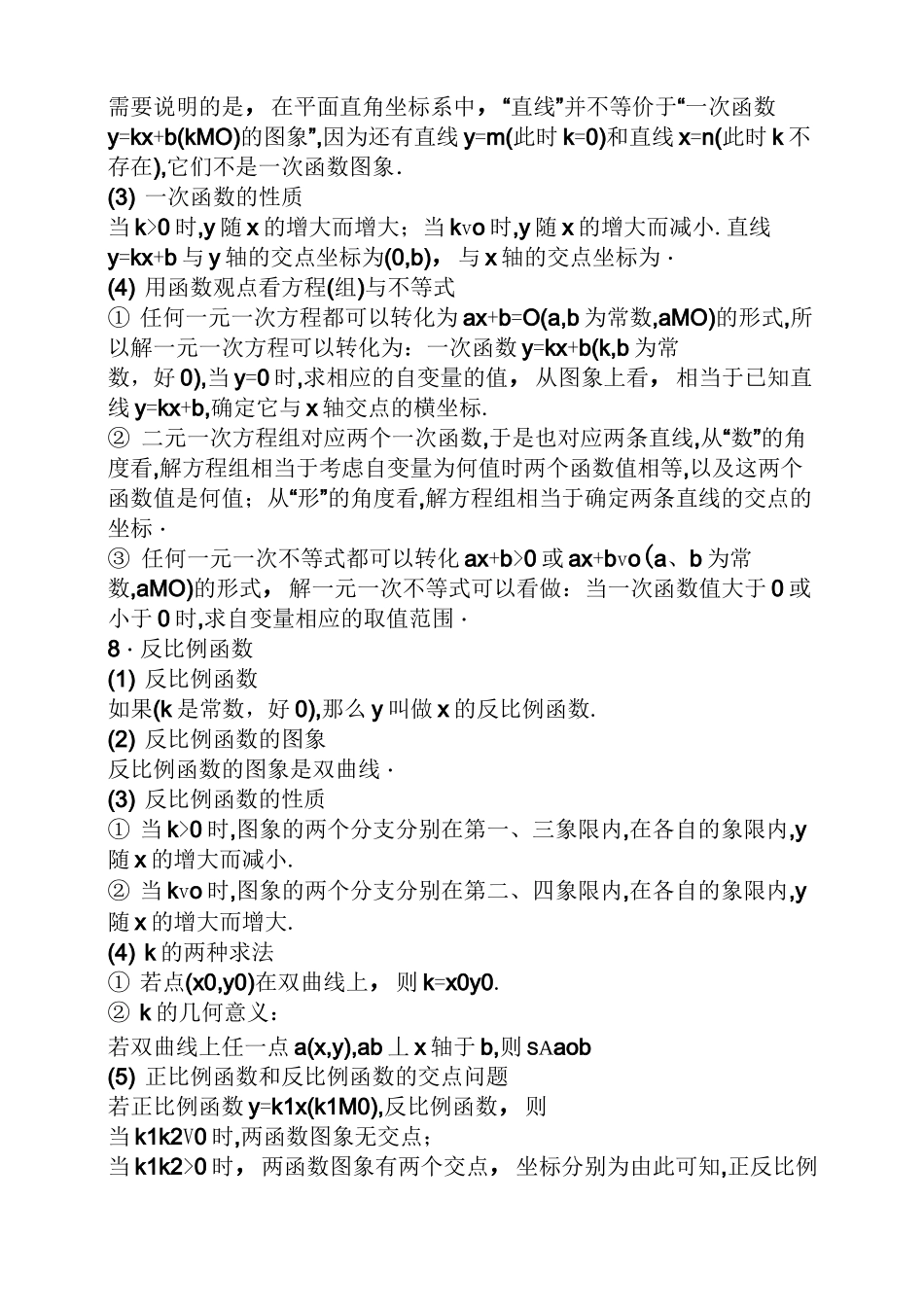 函数知识点归纳_第2页