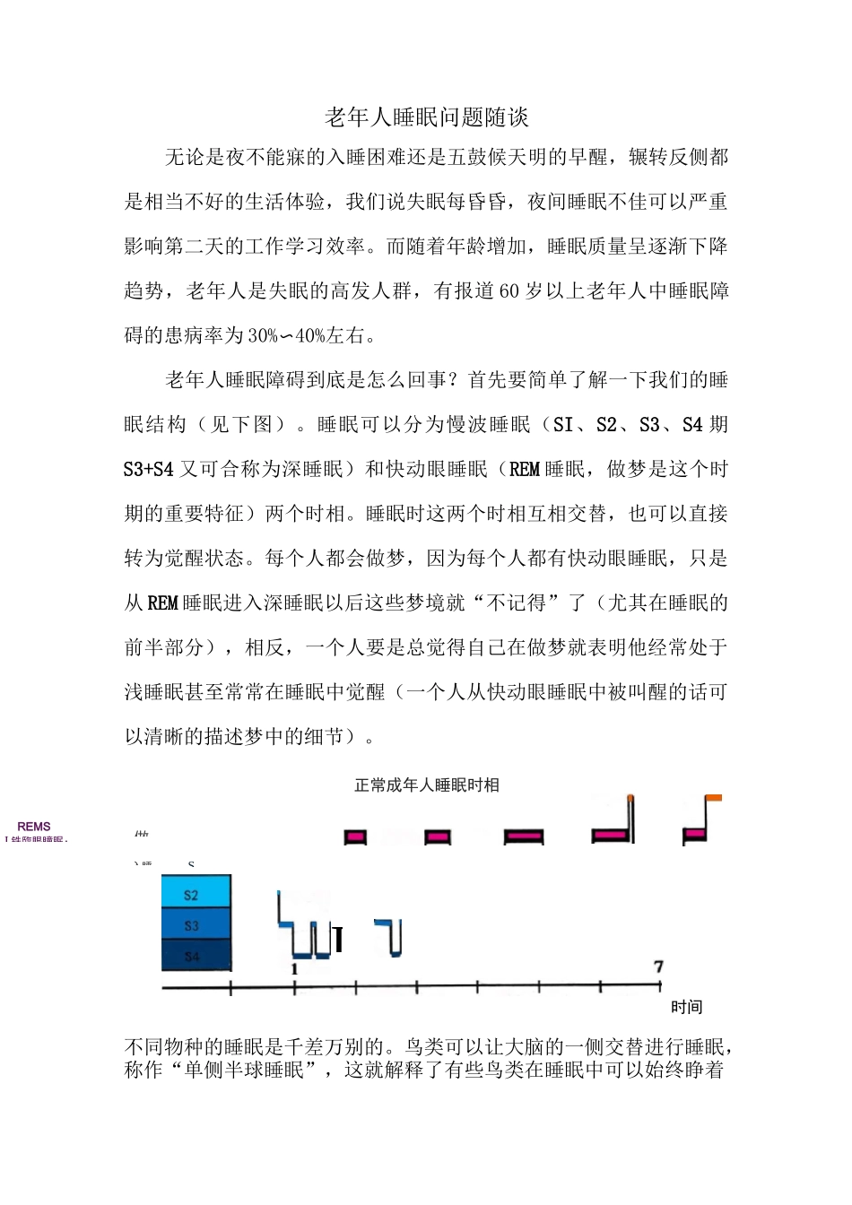 老年人睡眠问题浅谈_第1页
