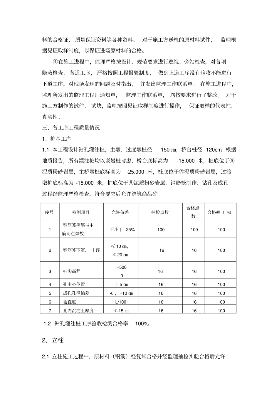 政桥梁工程监理评价报告_第3页