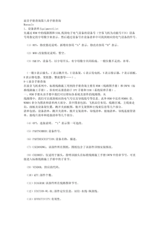 (完整版)波音手册查询