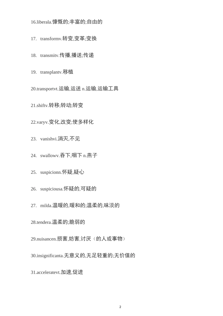 2020高考英语高频词汇表_第2页