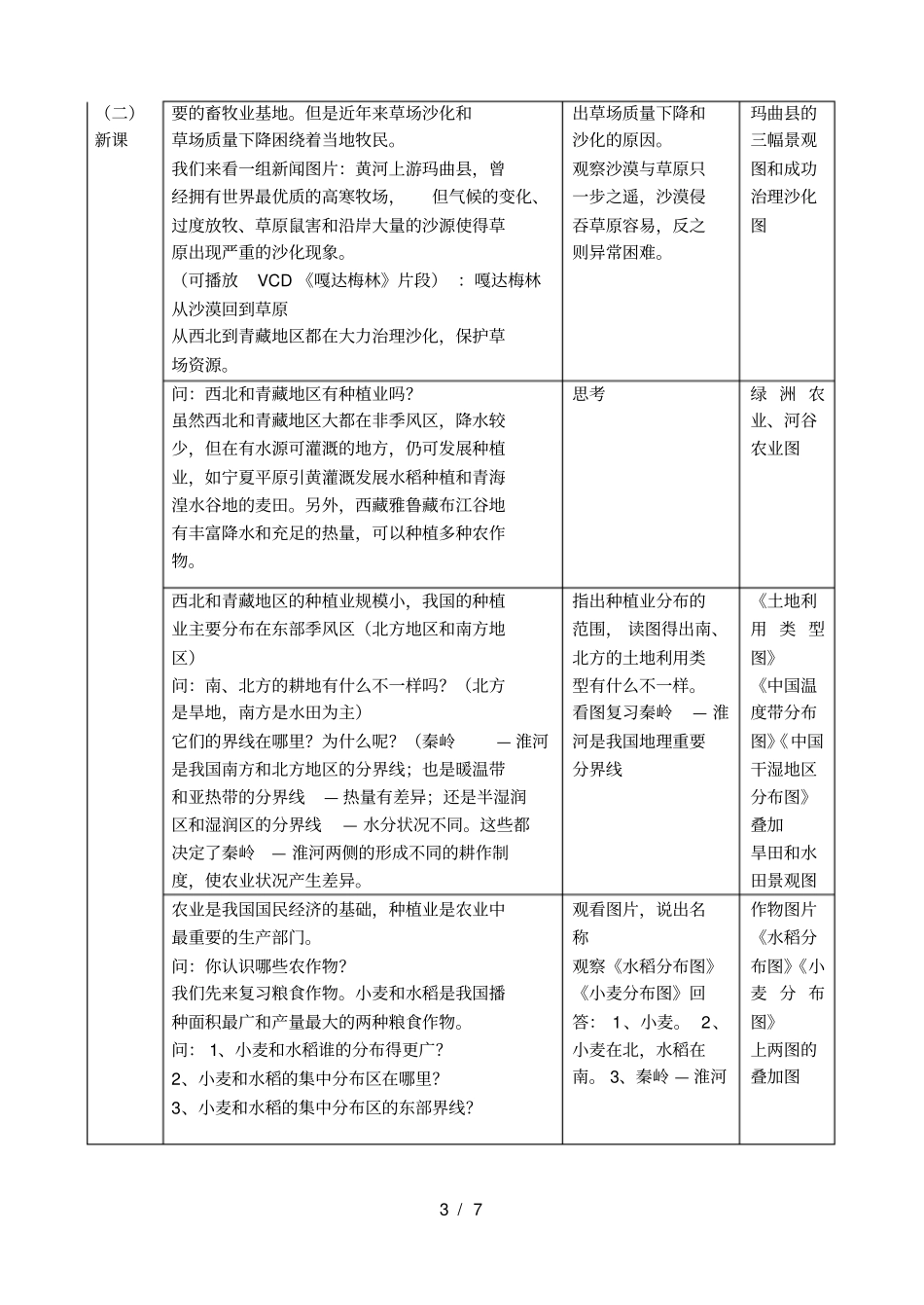 教学课题中国的农业_第3页