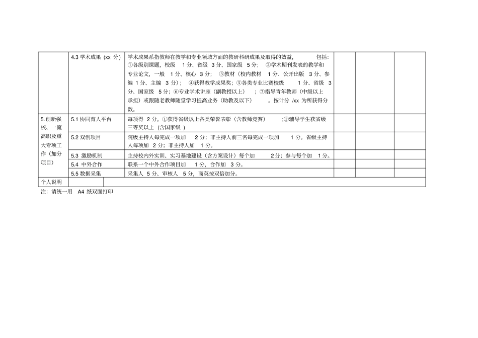 教师应用外语系教师考核个人评价表_第3页