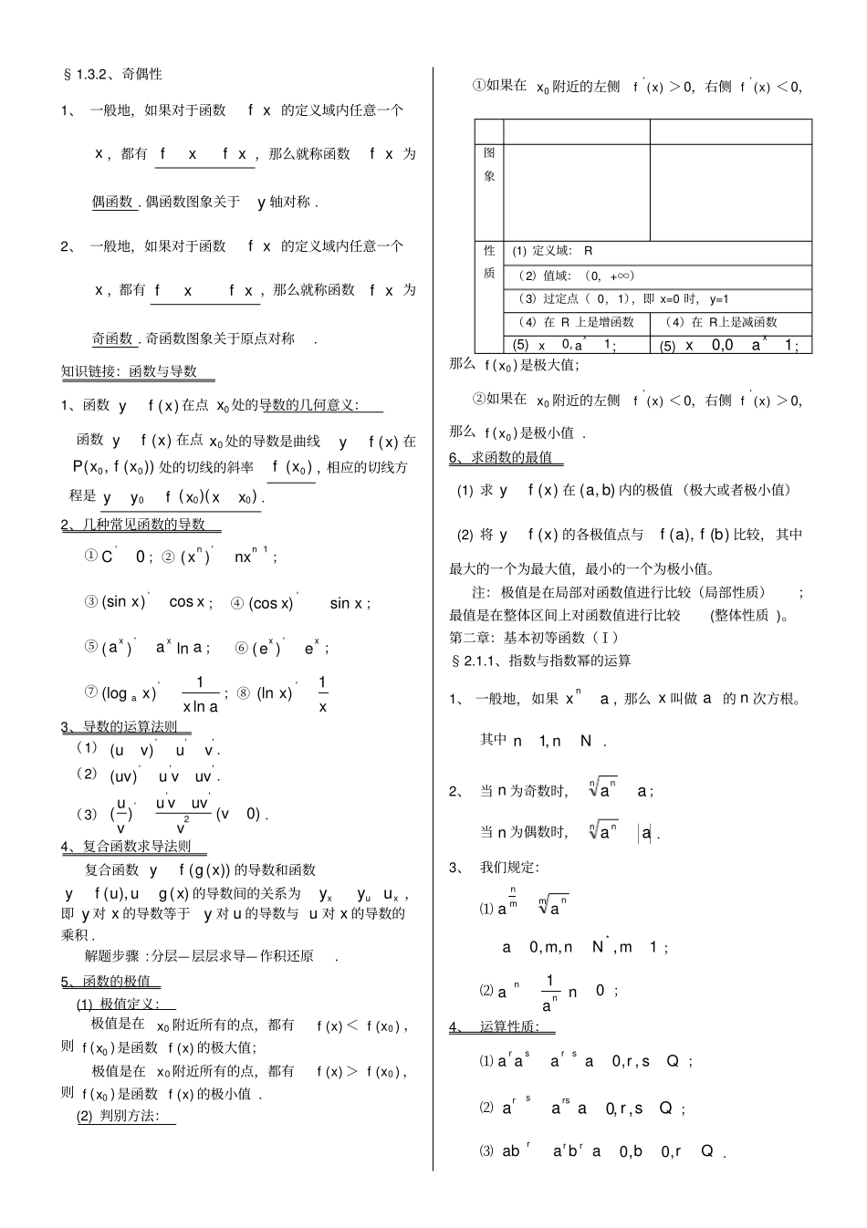 教师版整理全面高中数学知识点归纳总结_第3页