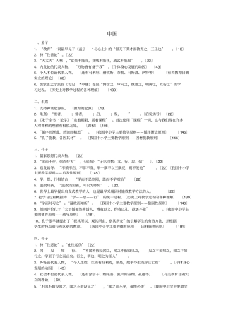 教师考编—教育学—人物主要观点